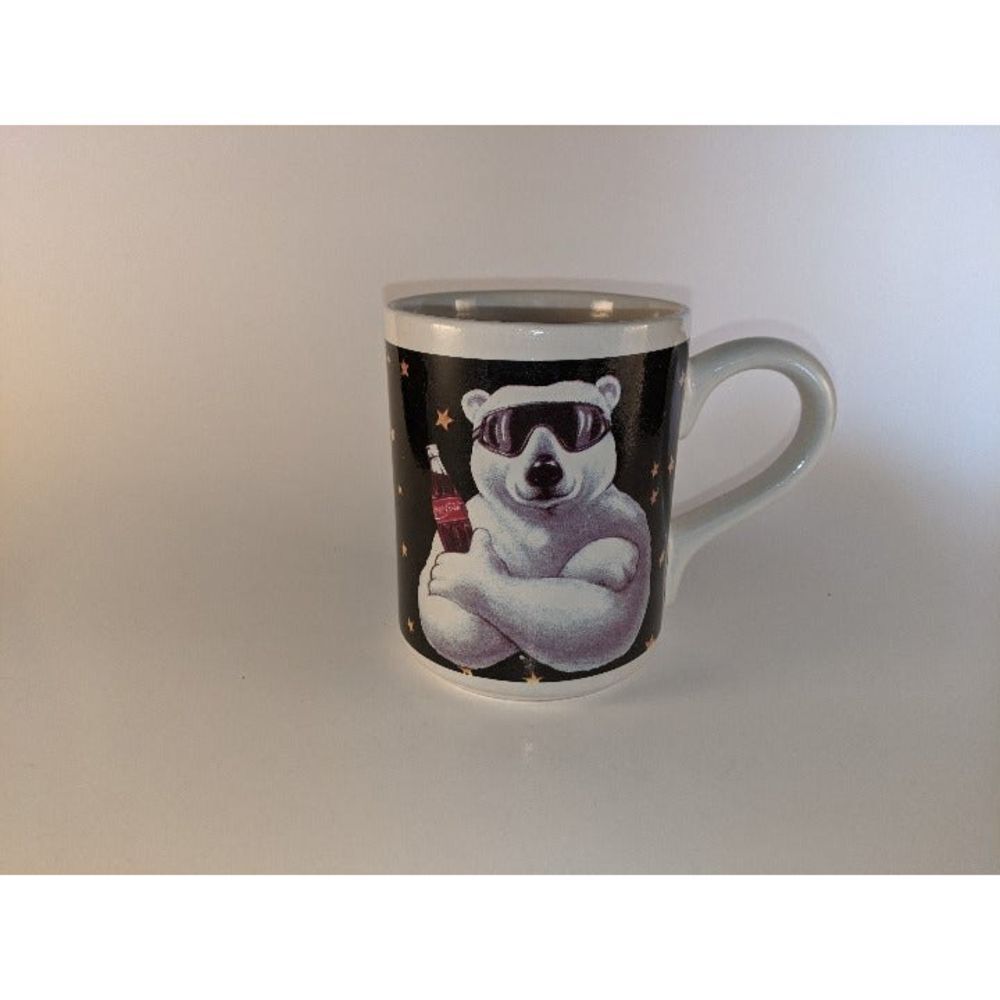 Coca Cola Mug 1996 Polar Bear Holiday
